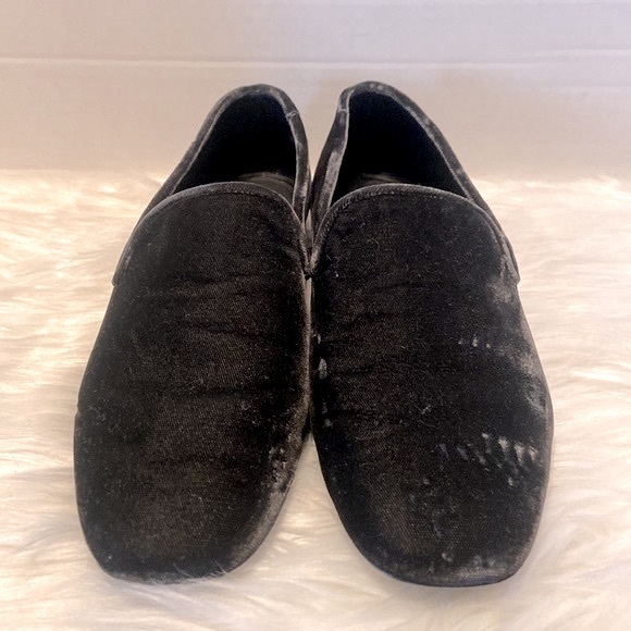 Vince Bray Smoking Velvet Loafers Size 6.5 - Picture 3 of 11